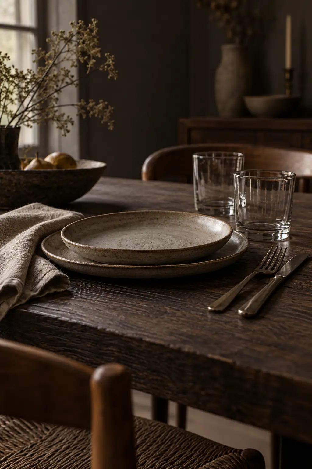 Plates, bowls, glasses and serving pieces